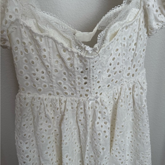 For Love And Lemons Becca Mini Dress in White - Picture 9 of 10